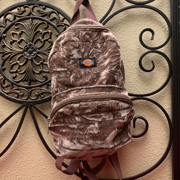 Dickies Women’s Velvet Mauve Mini Backpack - Picture 1 of 5